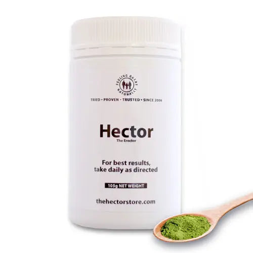 Hector helps with erectile dysfunction for men who are experiencing loss of libido and needing a testosterone boost.